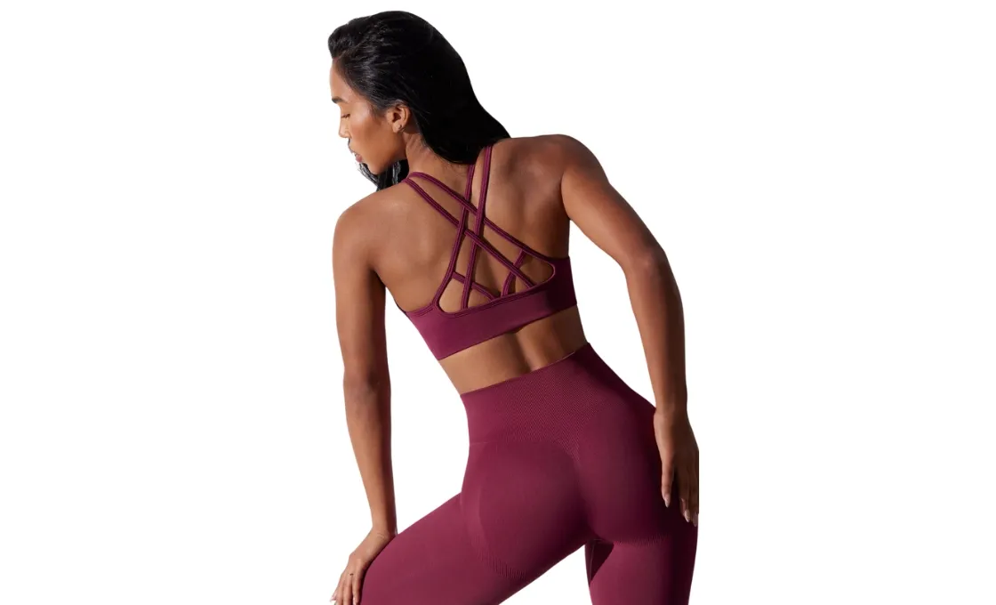 Cross Back Sports Bra Manufacturing with Sustainable Manufacturing Process