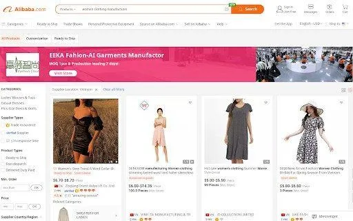 Where to find a quality women’s clothing manufacturer in Vietnam: B2B online marketplace