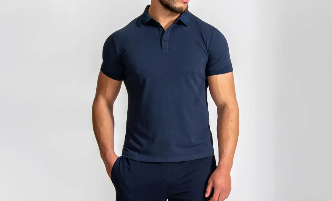 Slim Fit Polo Shirts manufacturing service with functional fabric