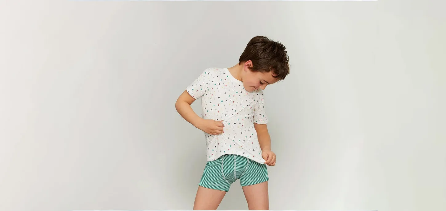 custom kids underpant manufacturing boy boxer organic cotton