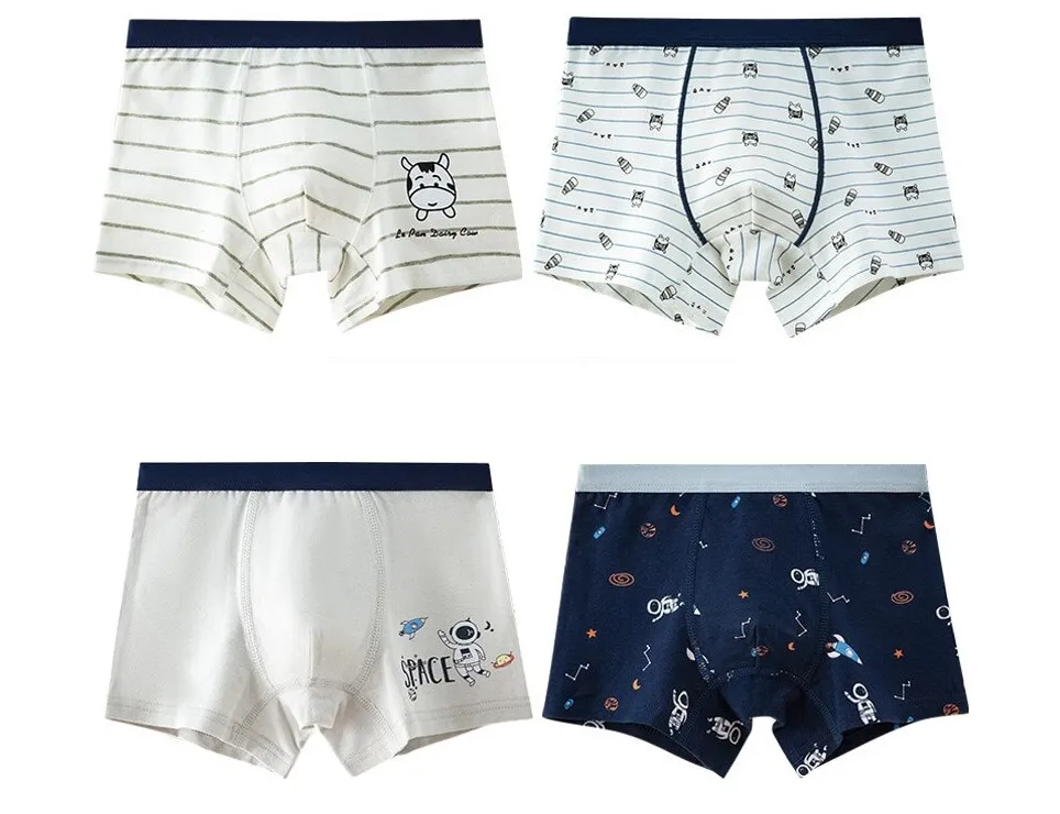 custom kids underpant manufacturing printed boy boxers