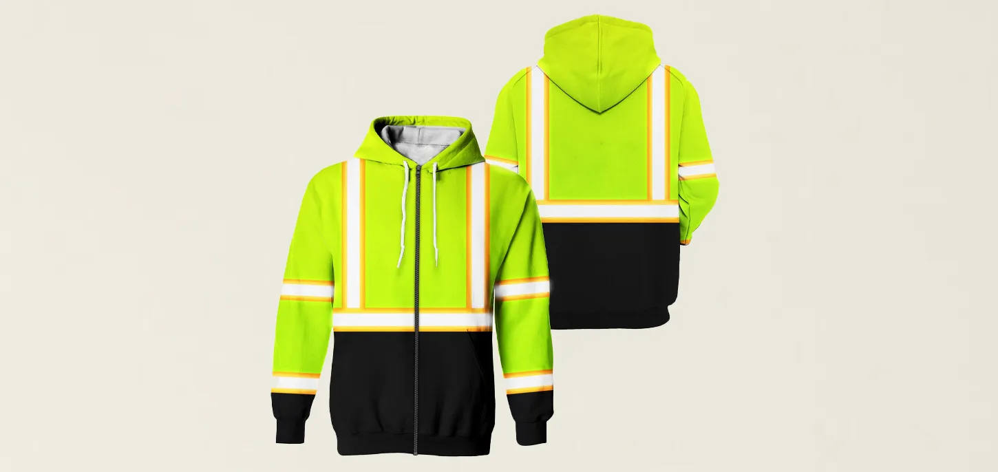 custom workwear jacket manufacturing zipped reflective jackets