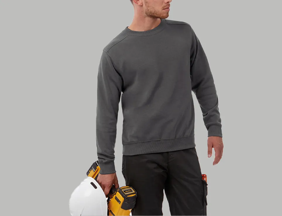 custom workwear sweatshirts manufacturing durable fabric yet comfortable