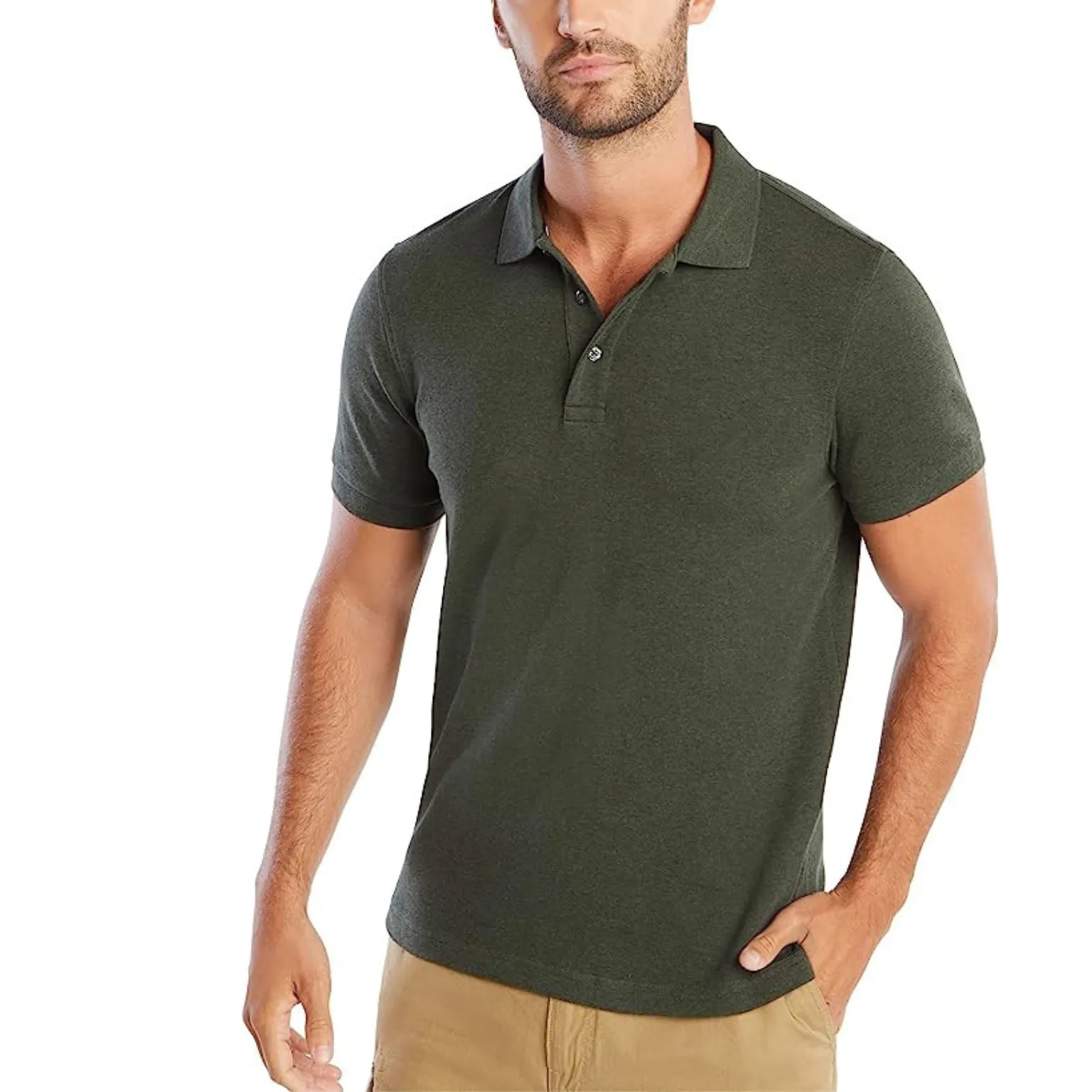 Slim Fit Polo Shirts manufacturing with trendy design