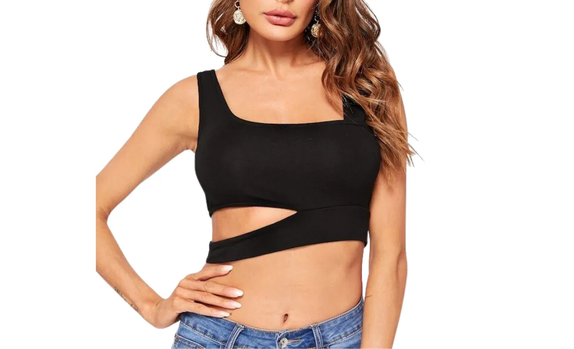 Cut-out Crop Top manufacturing with trendy styles