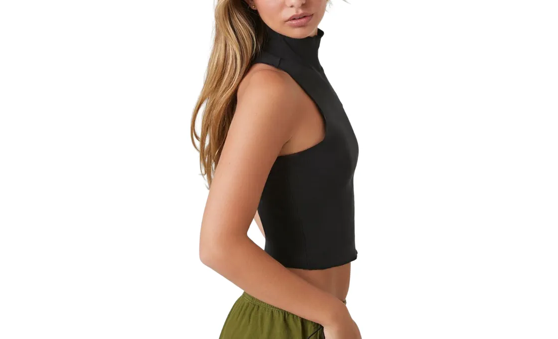 Turtle Neck Tank Top manufacturing with OEM service