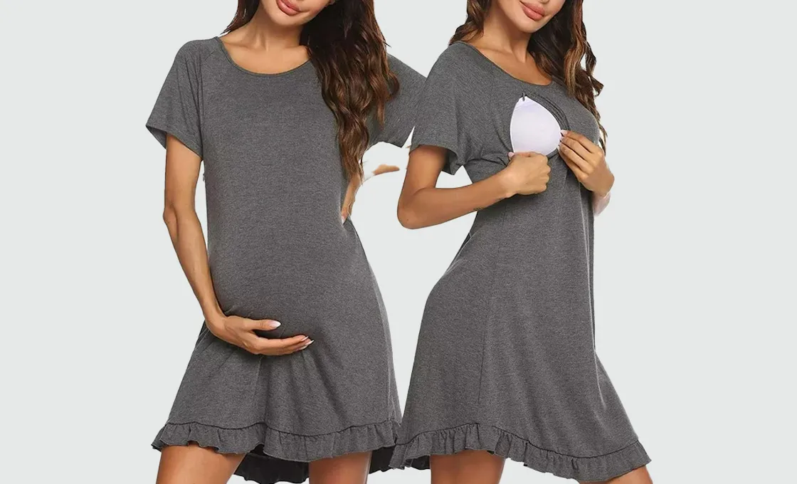 custom breast feeding dress manufacturing short sleeves dress